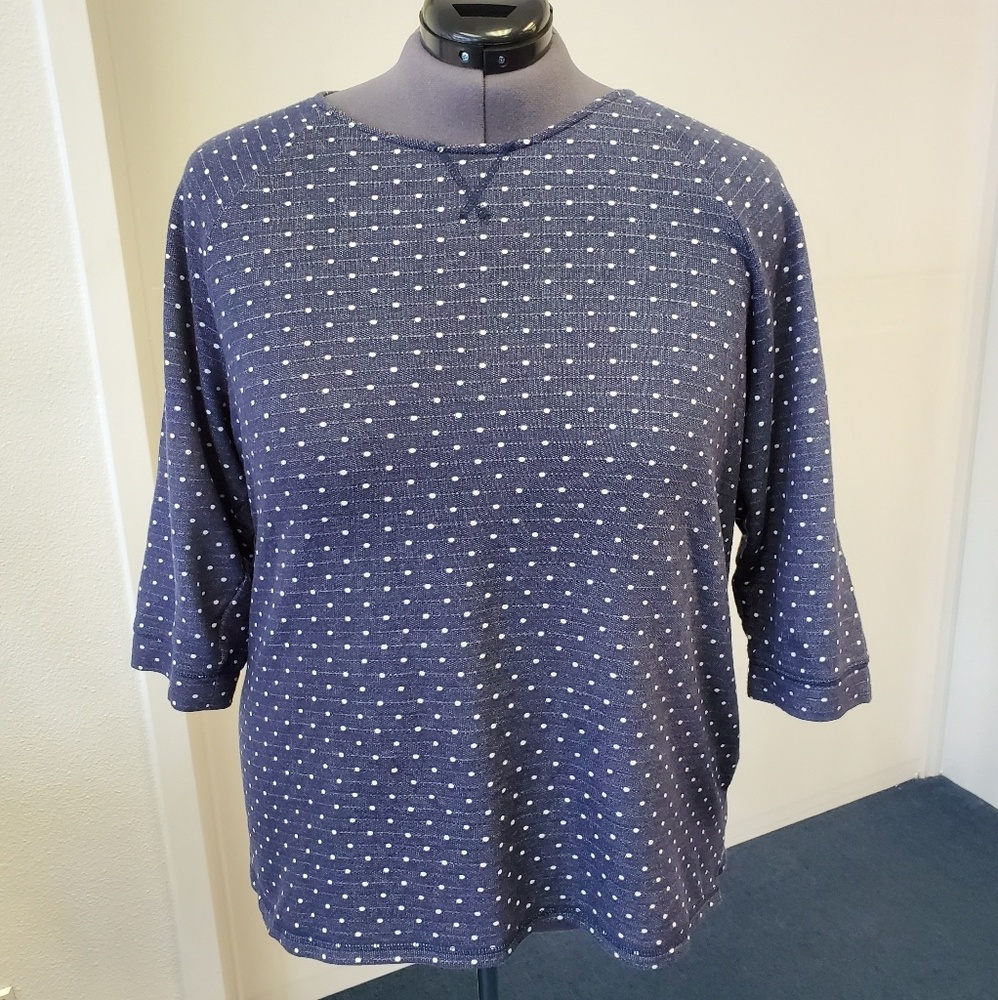 CJ Banks Blue And White Shirt